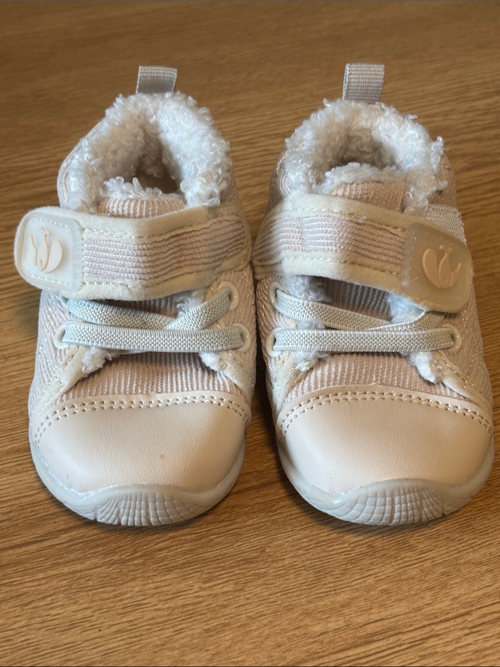 ⭐ 3 for $15 Cozy Cream Baby Walker Sneakers with Sherpa